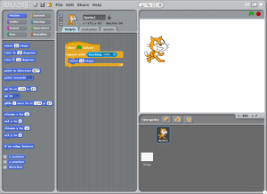 The Scratch user interface